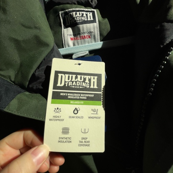 Men's NWT Forest Green Whaleback Waterproof Insulated Parka MED - Picture 6 of 16